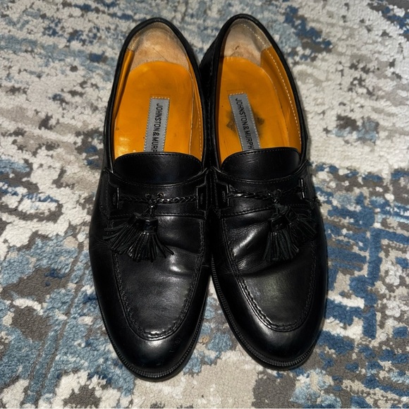 Johnston & Murphy Black Tassel Loafers main image 7